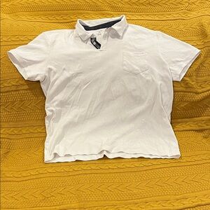Tahari White and Black Polo Shirt